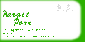 margit porr business card